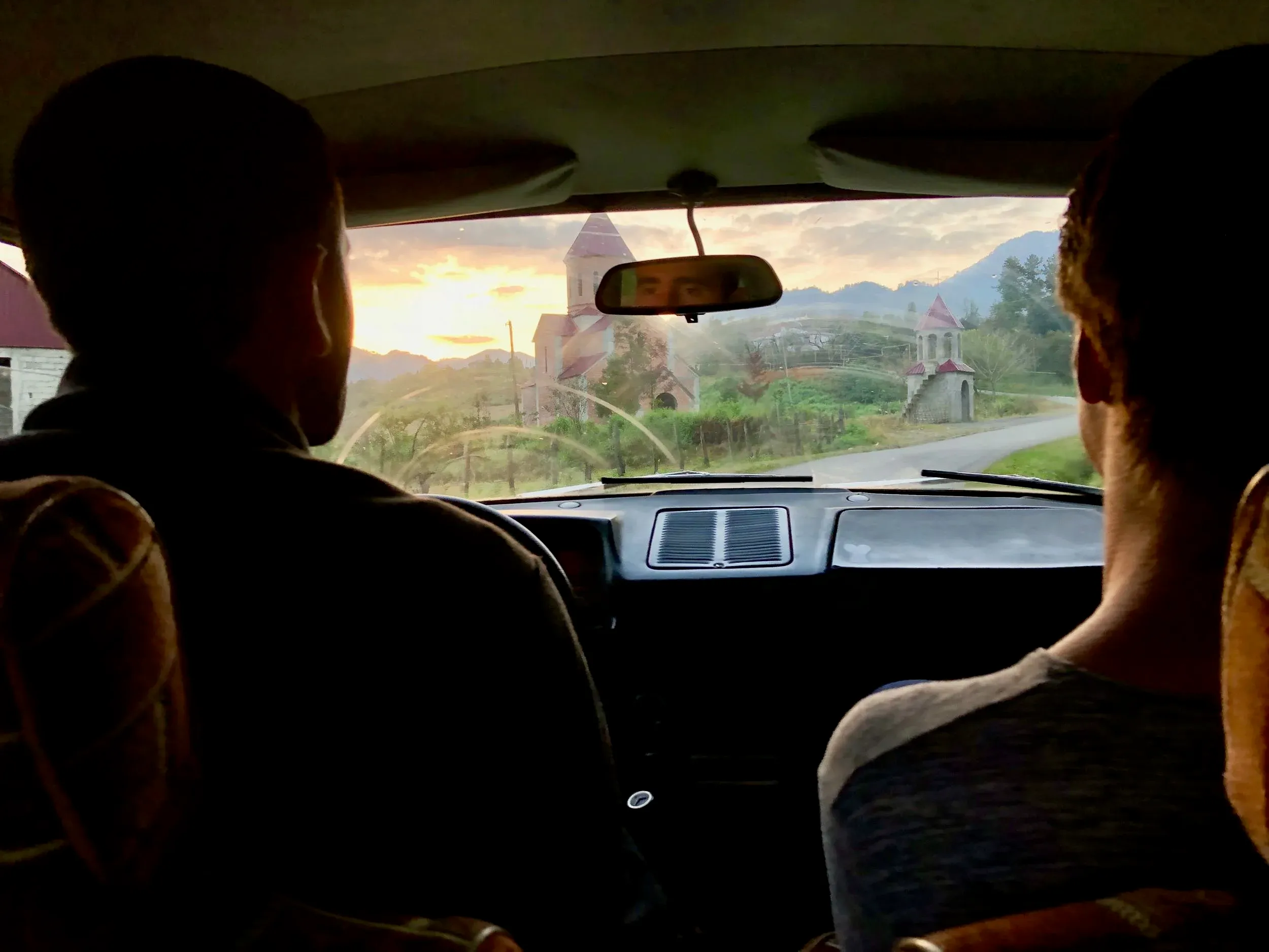 October 15th. In the legendary ‘green machine’, a 30+ year old Moskvitch, which is still capable of driving all the way up to Station 2.